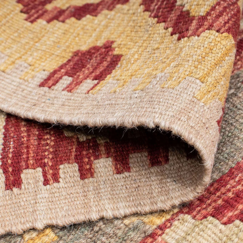 Løber Kelim Carpet - Splash - 206 x 62 cm - flerfarvet
