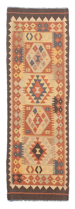 Løber Kelim Carpet - Splash - 200 x 62 cm - flerfarvet