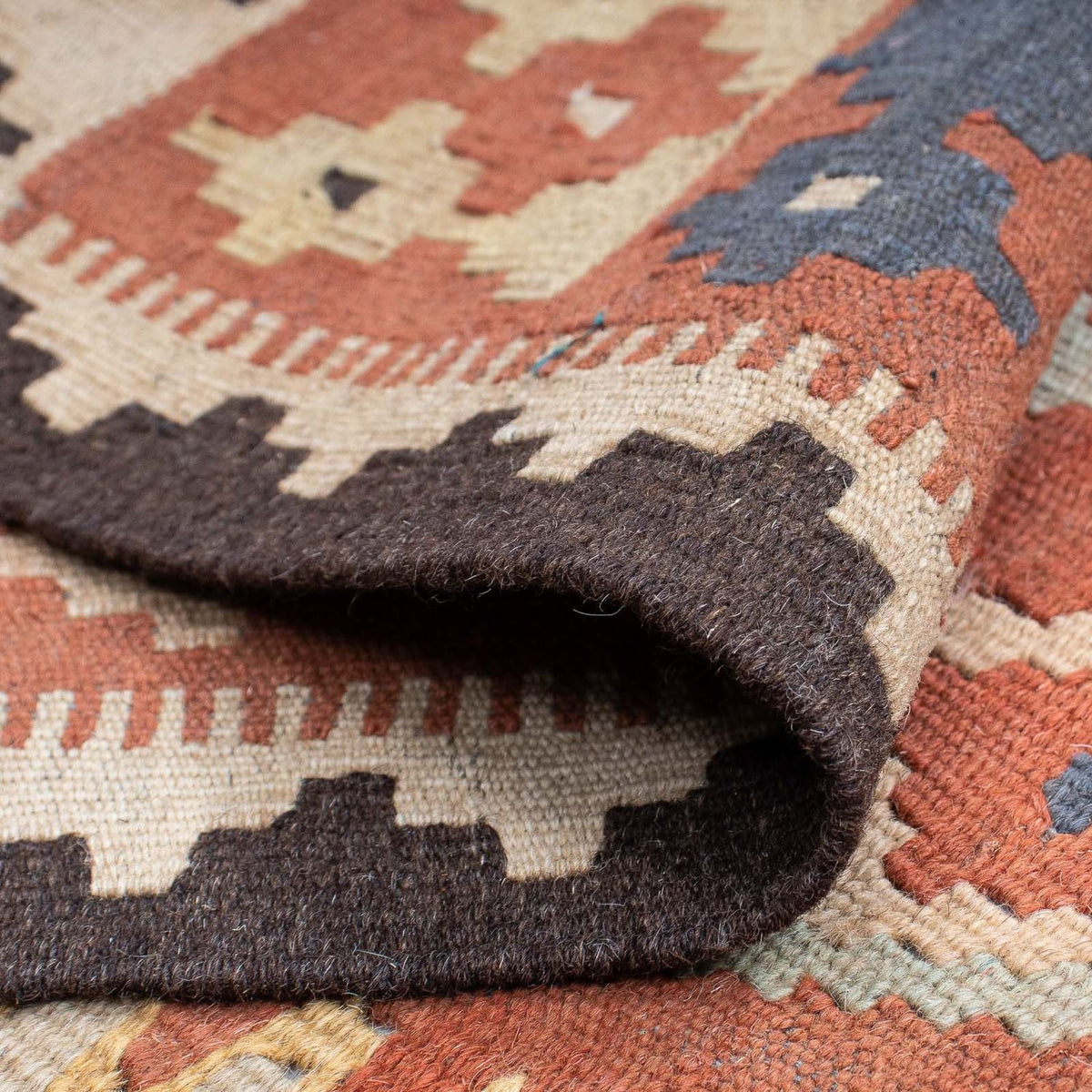 Løber Kelim Carpet - Splash - 200 x 62 cm - flerfarvet