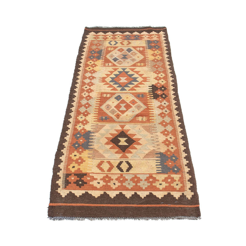 Løber Kelim Carpet - Splash - 200 x 62 cm - flerfarvet
