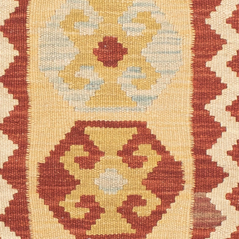 Løber Kelim Carpet - Splash - 193 x 63 cm - beige