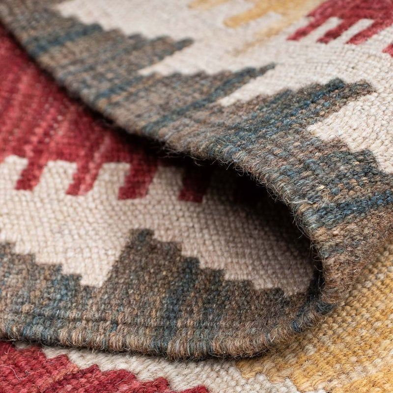 Løber Kelim Carpet - Splash - 203 x 69 cm - flerfarvet