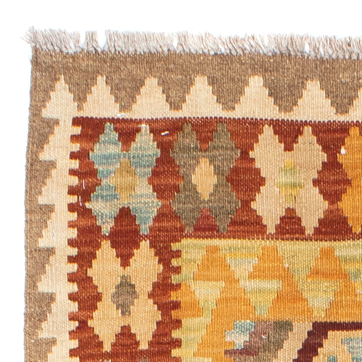 Løber Kelim-tæppe - orientalsk - 191 x 74 cm - beige