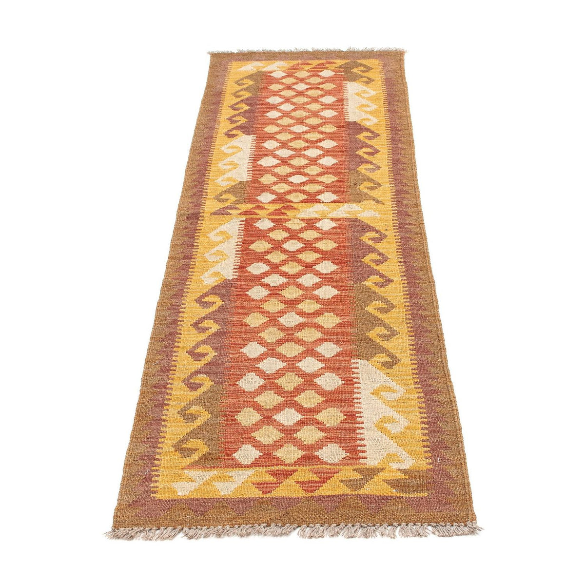Løber Kelim Carpet - Splash - 189 x 52 cm - flerfarvet
