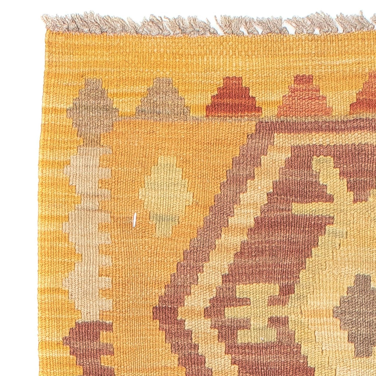 Løber Kelim Carpet - Splash - 191 x 52 cm - guld