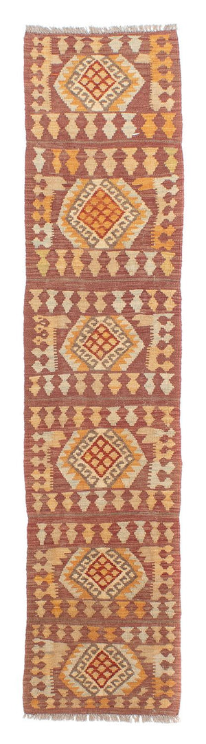 Løber Kelim Carpet - Splash - 248 x 49 cm - flerfarvet