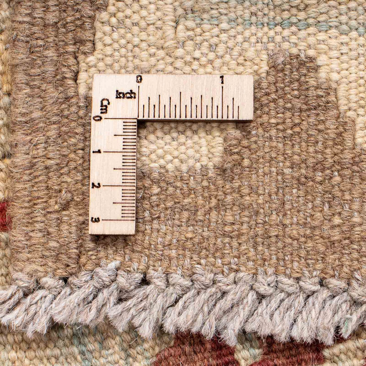 Løber Kelim Carpet - Splash - 191 x 60 cm - lys brun