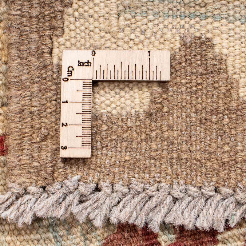 Løber Kelim Carpet - Splash - 191 x 60 cm - lys brun