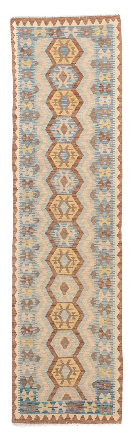 Løber Kelim Carpet - Splash - 302 x 80 cm - flerfarvet