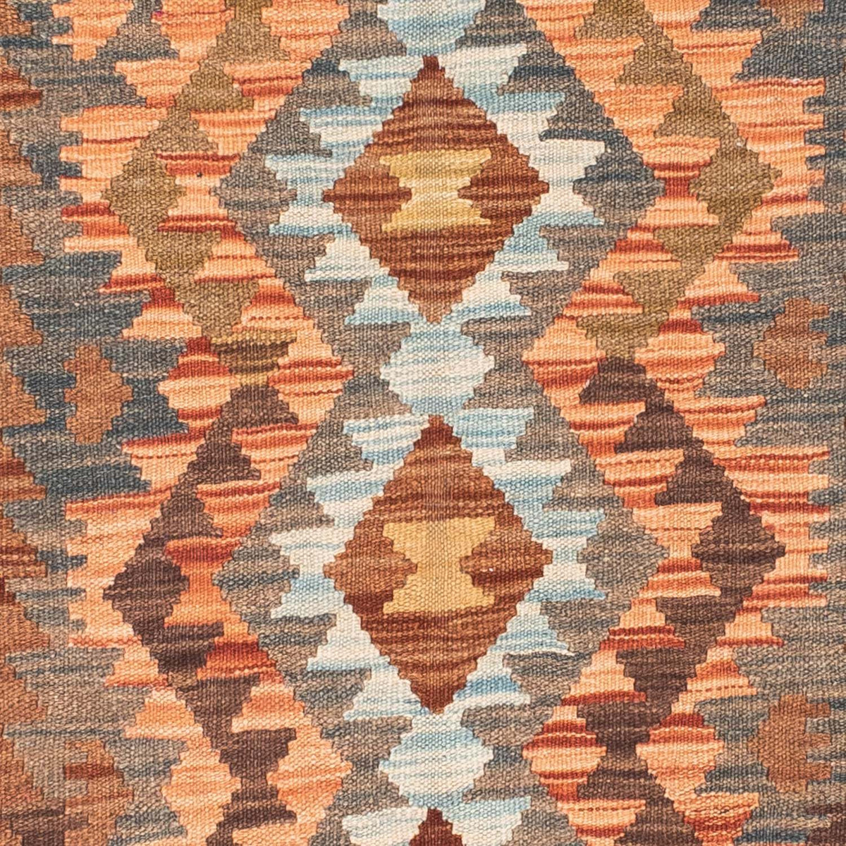 Løber Kelim-tæppe - orientalsk - 199 x 88 cm - lys brun