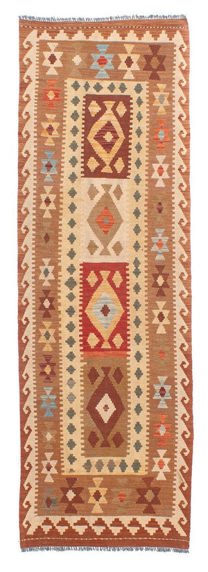 Løber Kelim Carpet - Splash - 254 x 81 cm - flerfarvet