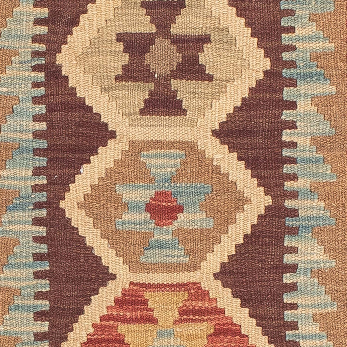 Løber Kelim Carpet - Splash - 200 x 67 cm - flerfarvet