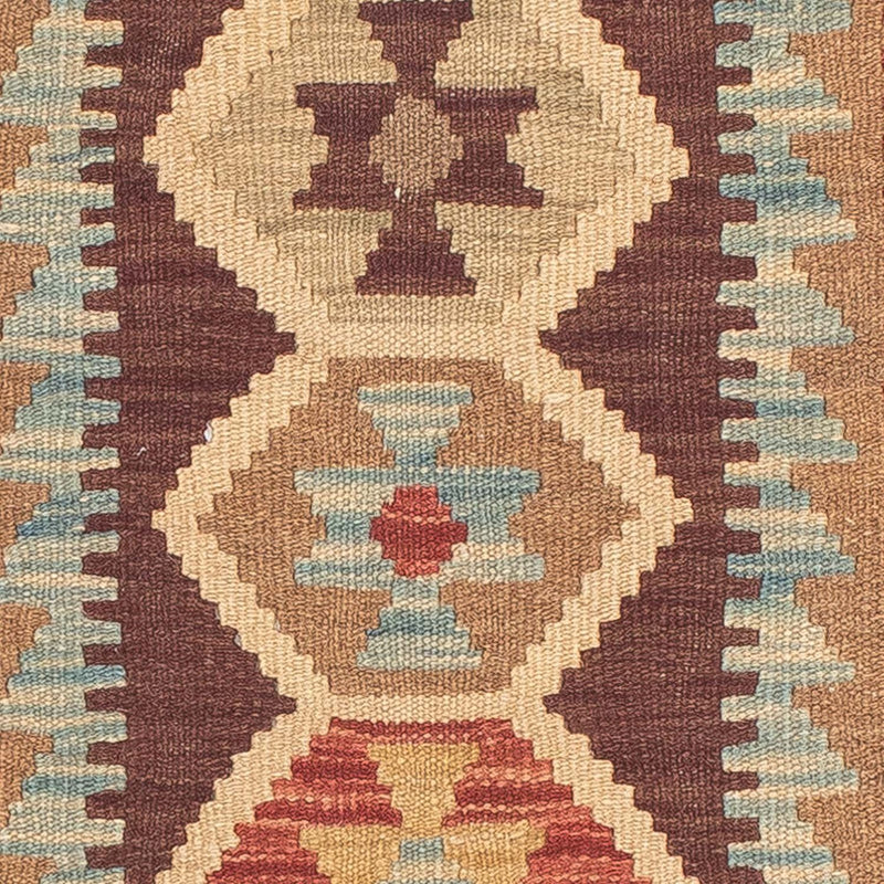 Løber Kelim Carpet - Splash - 200 x 67 cm - flerfarvet