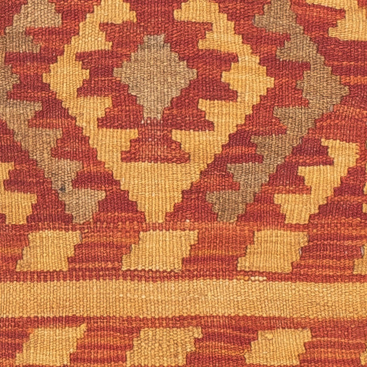Løber Kelim Carpet - Splash - 190 x 47 cm - rød