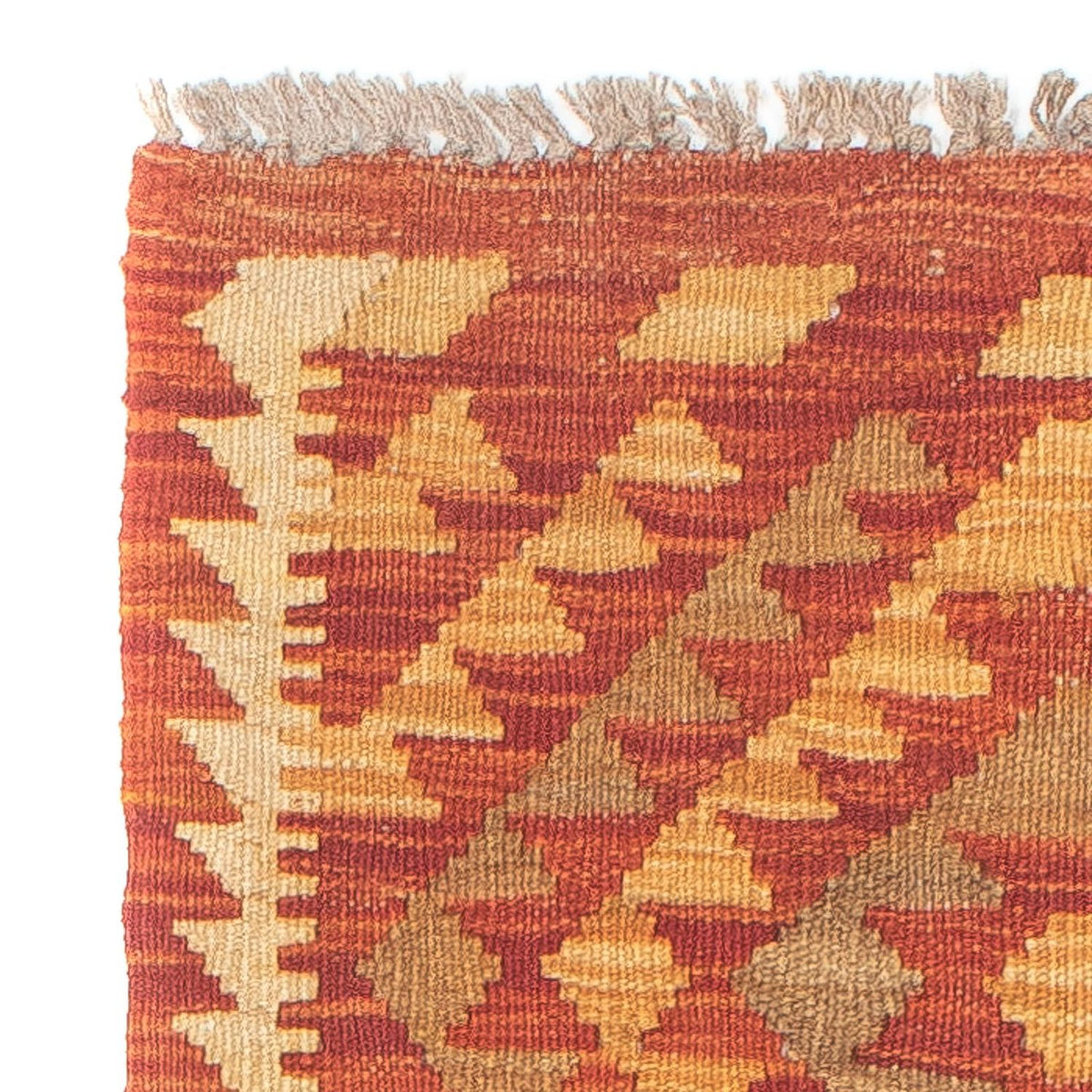 Løber Kelim Carpet - Splash - 190 x 47 cm - rød