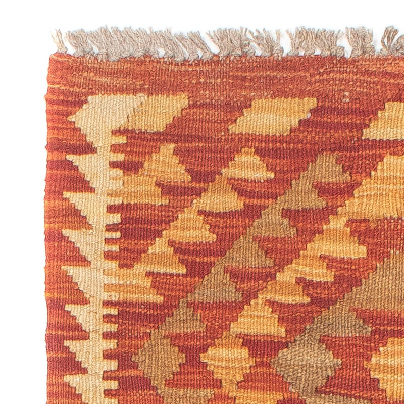Løber Kelim Carpet - Splash - 190 x 47 cm - rød