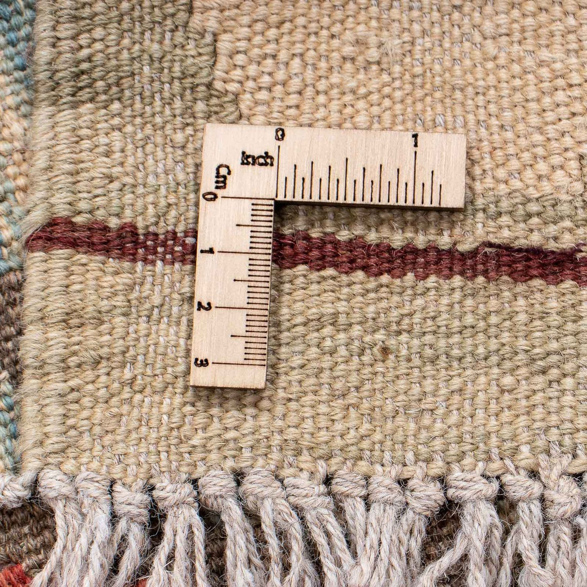 Løber Kelim Carpet - Splash - 202 x 67 cm - lysrød