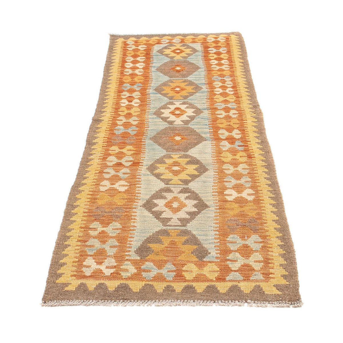 Løber Kelim Carpet - Splash - 191 x 65 cm - flerfarvet