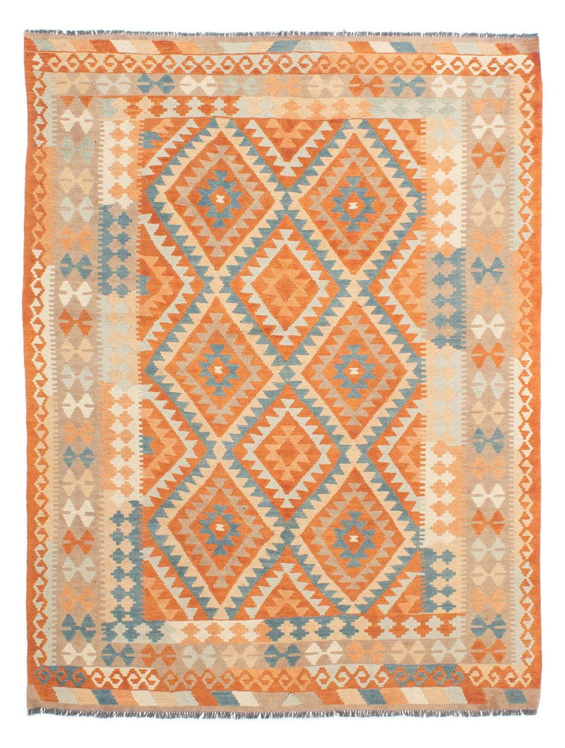 Kelim Carpet - Splash - 214 x 159 cm - flerfarvet