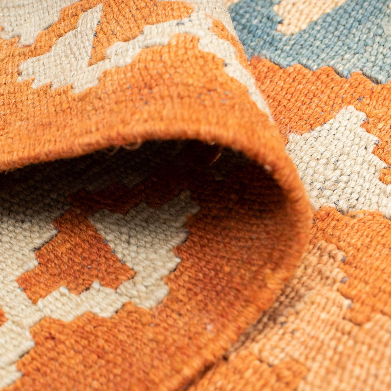 Kelim Carpet - Splash - 214 x 159 cm - flerfarvet