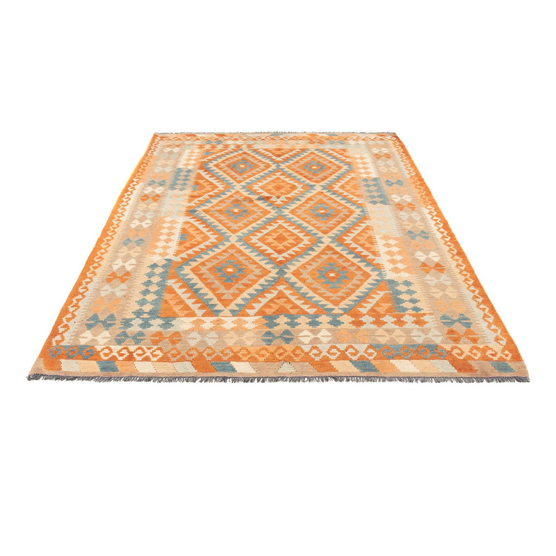 Kelim Carpet - Splash - 214 x 159 cm - flerfarvet