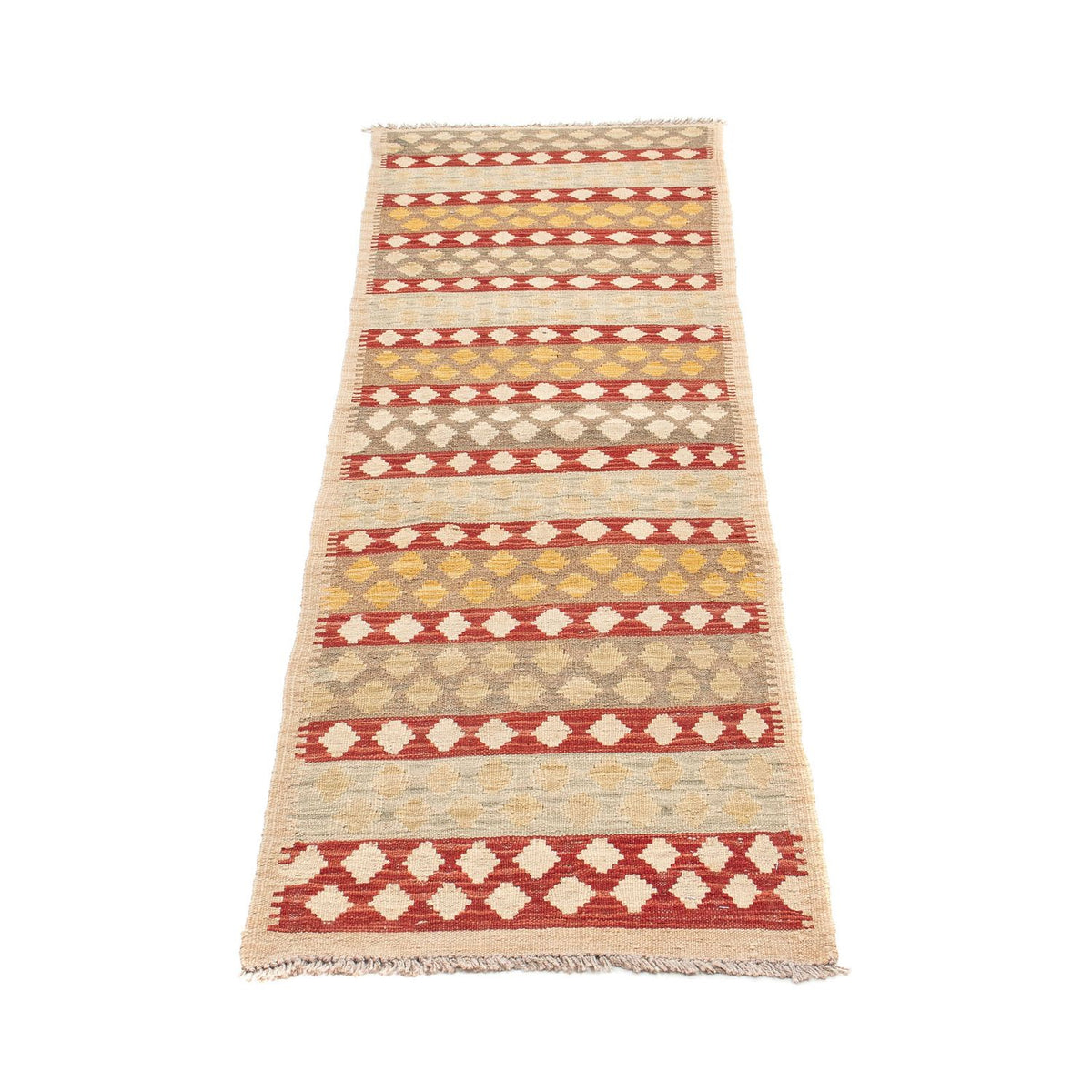 Løber Kelim Carpet - Splash - 210 x 56 cm - flerfarvet