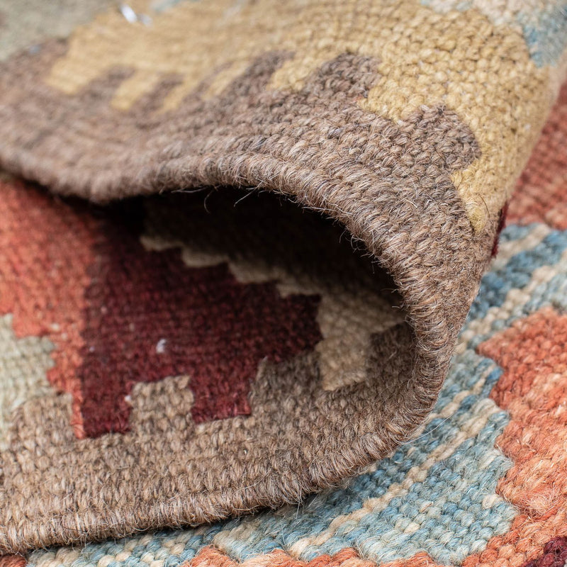 Løber Kelim Carpet - Splash - 200 x 62 cm - flerfarvet