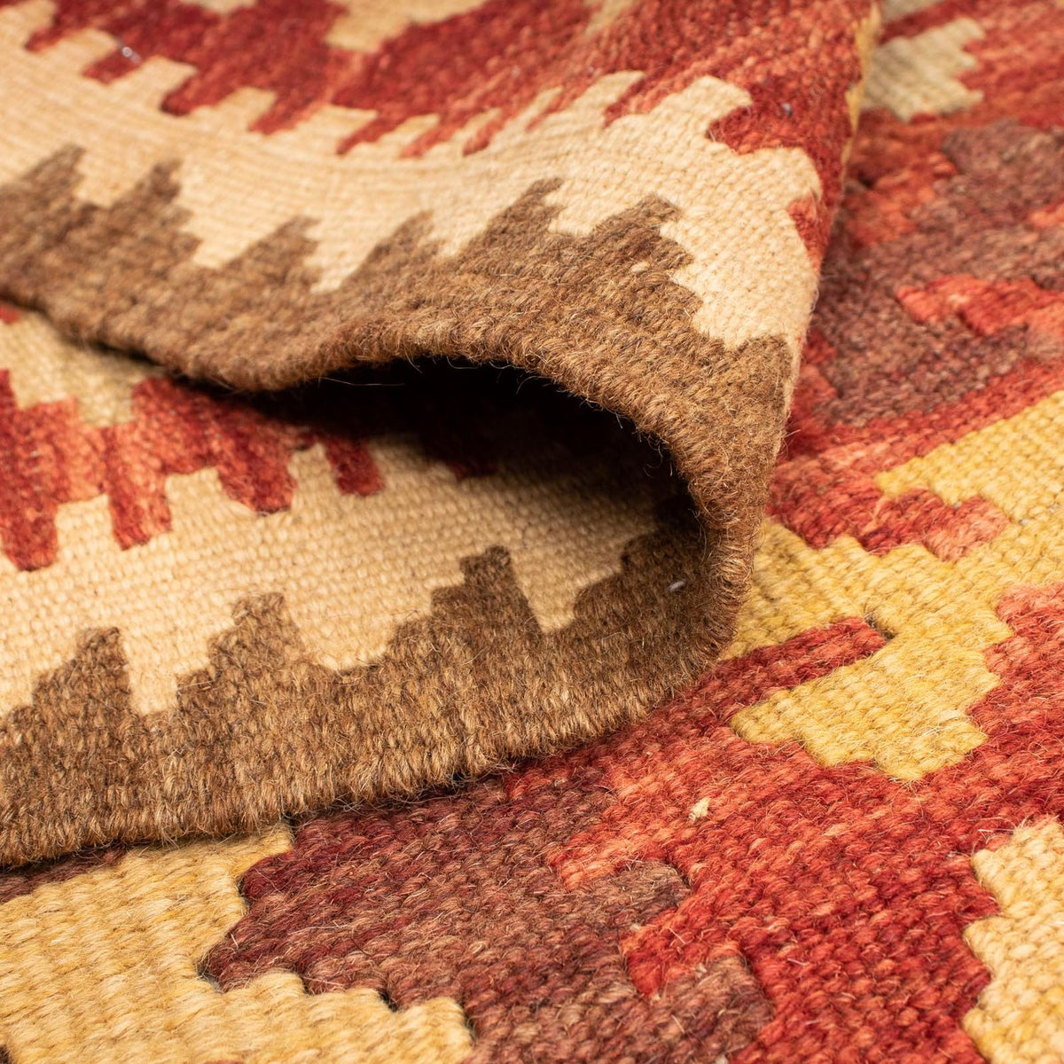 Kelim Carpet - Splash - 195 x 141 cm - flerfarvet