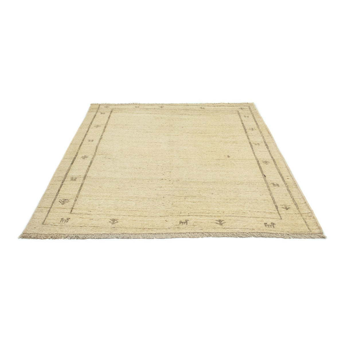 Gabbeh-tæppe - Persisk - 191 x 150 cm - beige