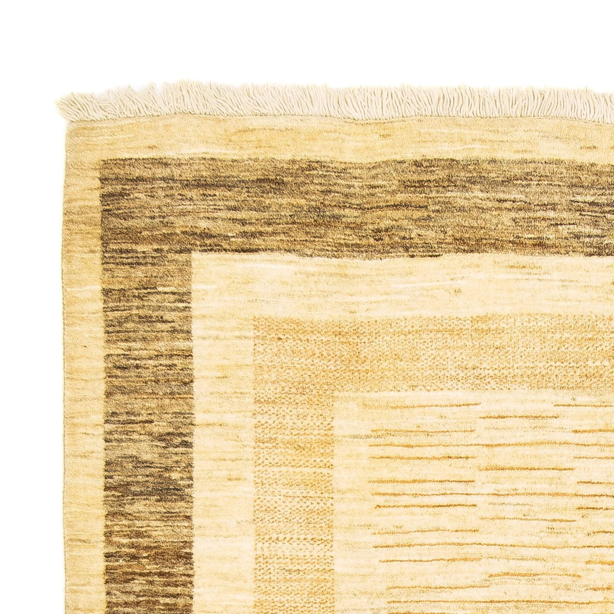 Gabbeh Tæppe - Loribaft Persisk - 195 x 146 cm - beige