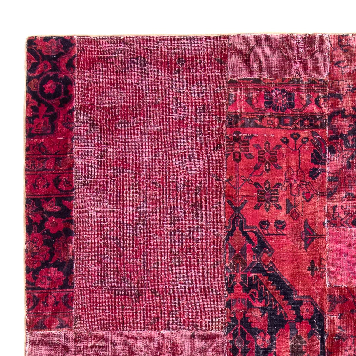 Patchwork-tæppe - 269 x 180 cm - flerfarvet