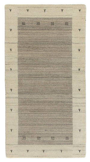 Gabbeh Tæppe - Loribaft Persisk - 140 x 70 cm - beige