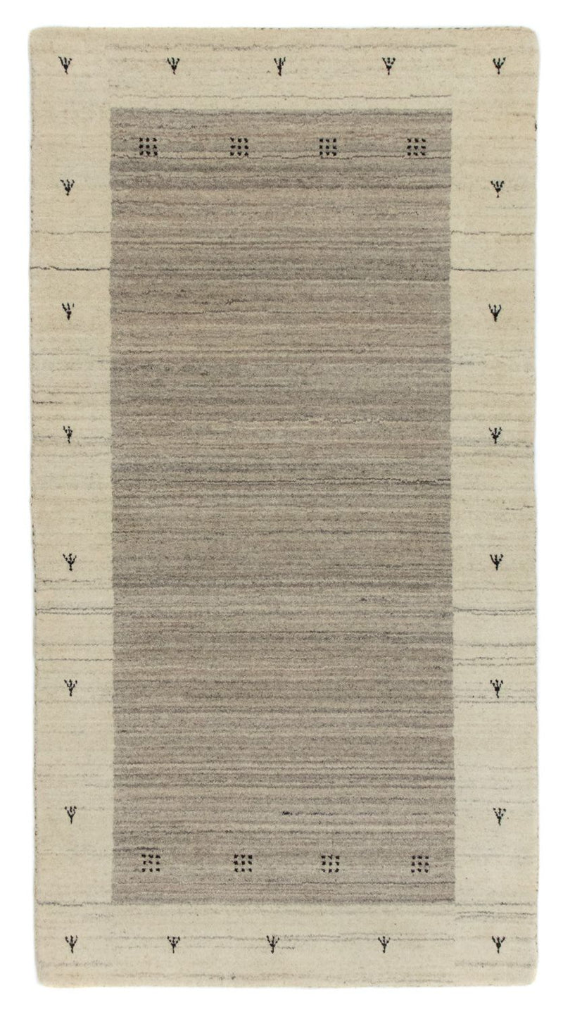 Gabbeh Tæppe - Loribaft Persisk - 140 x 70 cm - beige