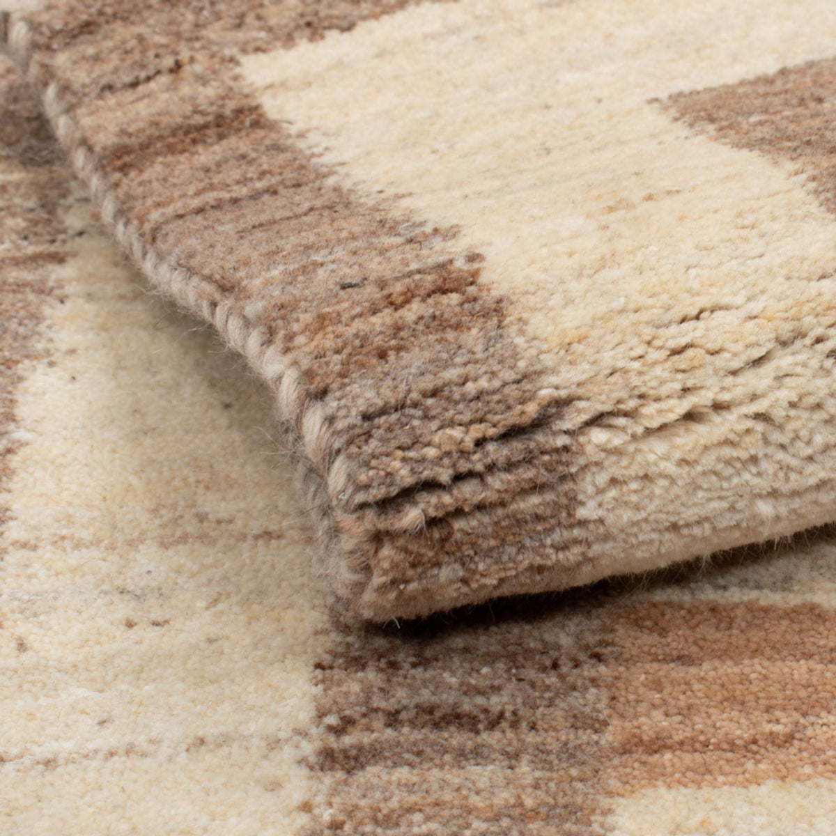 Gabbeh Tæppe - Loribaft Persisk - 139 x 72 cm - beige