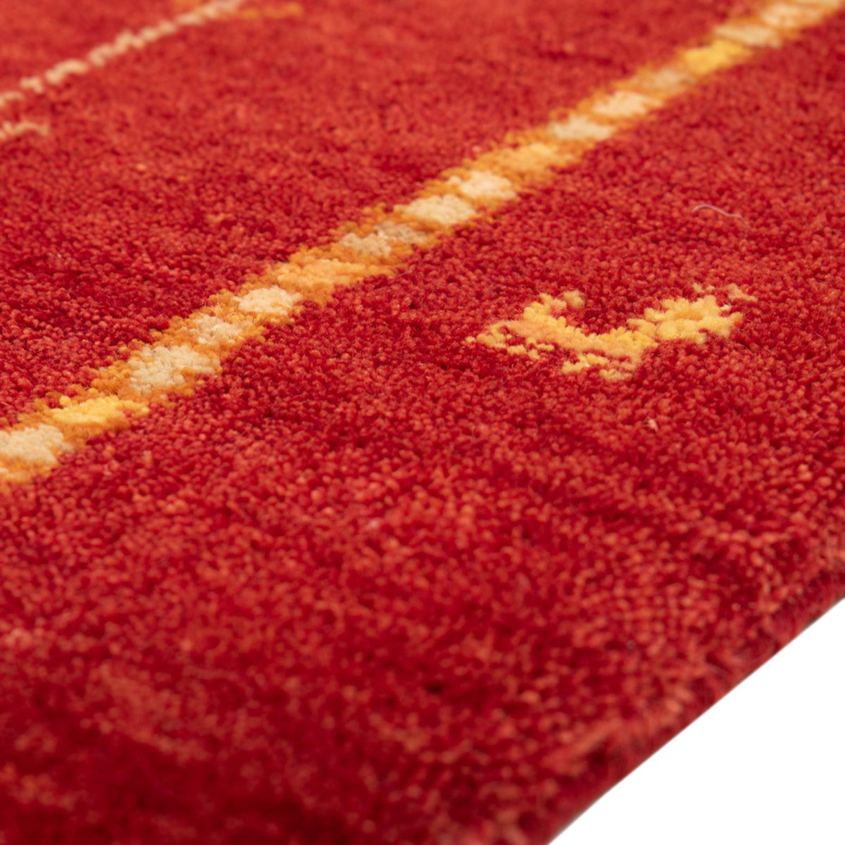 Gabbeh Tæppe - Loribaft Persisk - 133 x 84 cm - rød