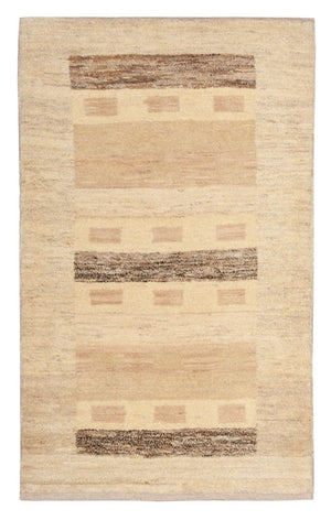 Gabbeh Tæppe - Loribaft Persisk - 125 x 78 cm - beige