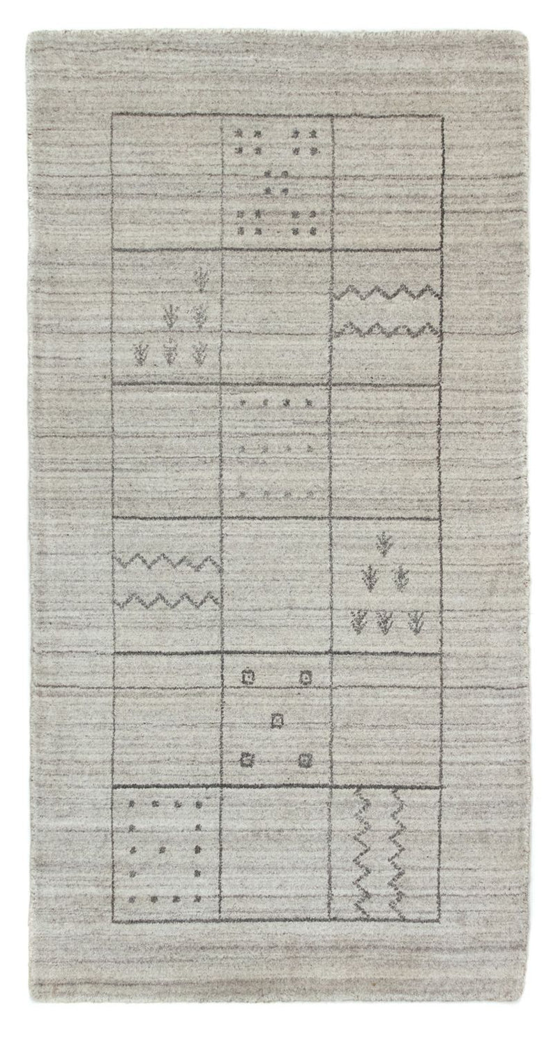Vintage tæppe - 140 x 70 cm - sølv