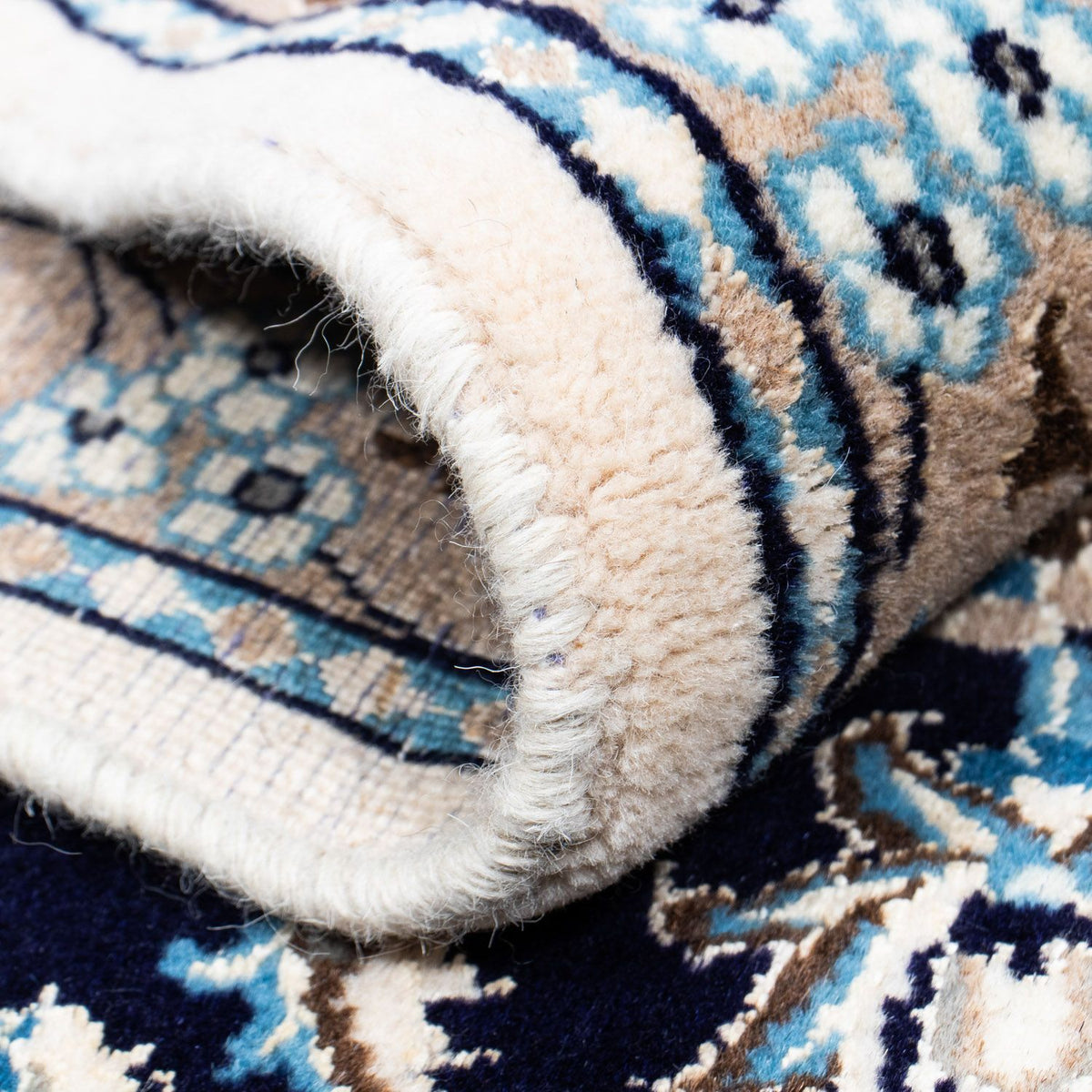 Persisk tæppe - Nain - 290 x 201 cm - sort