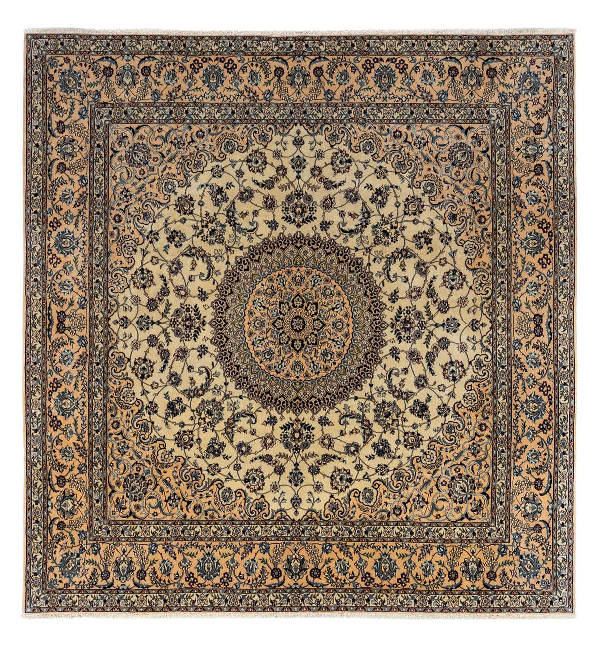 Persisk tæppe - Nain firkantet  - 307 x 296 cm - beige