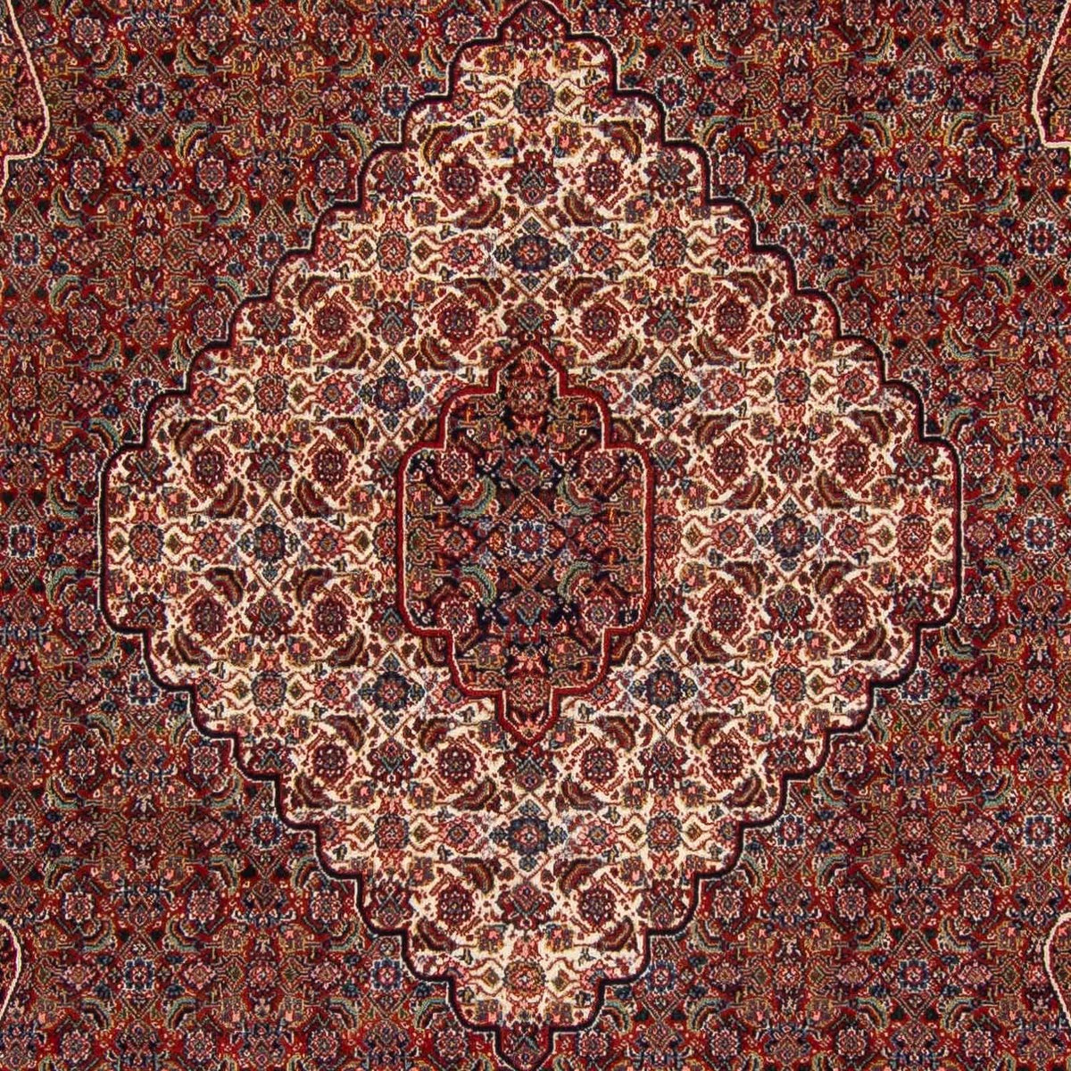 Persisk tæppe - Nain - 323 x 256 cm - mørkerød