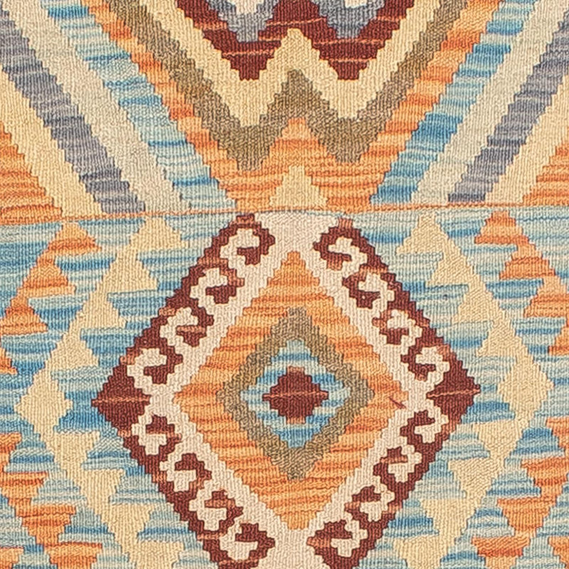 Løber Kelim Carpet - Splash - 293 x 83 cm - flerfarvet