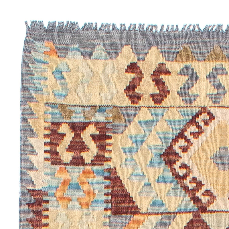 Løber Kelim Carpet - Splash - 293 x 83 cm - flerfarvet