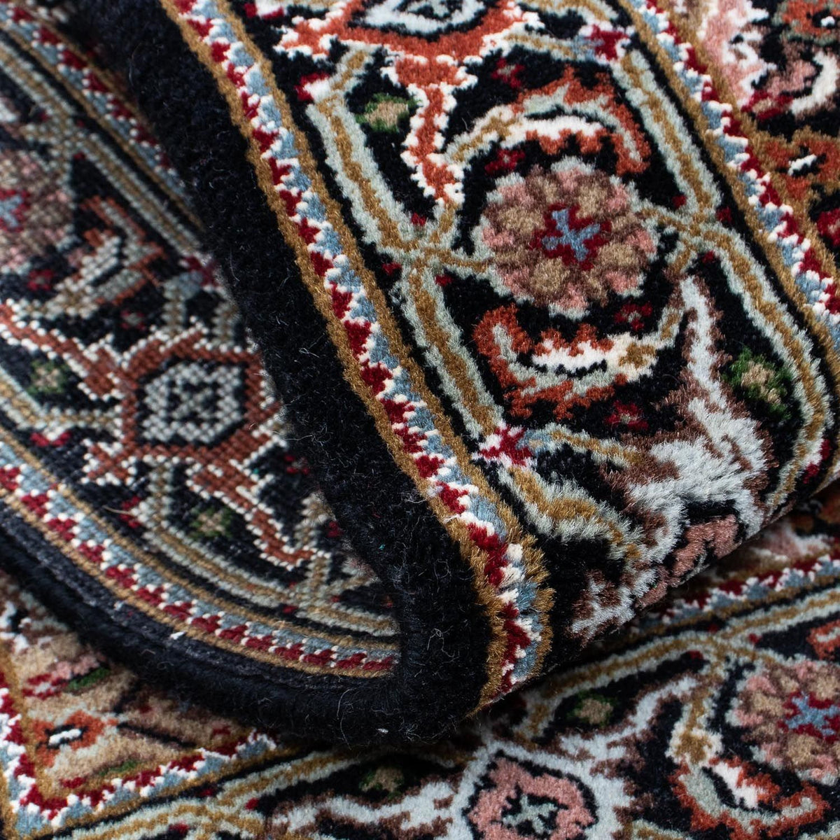 Persisk tæppe - Tabriz - 140 x 73 cm - mørkeblå