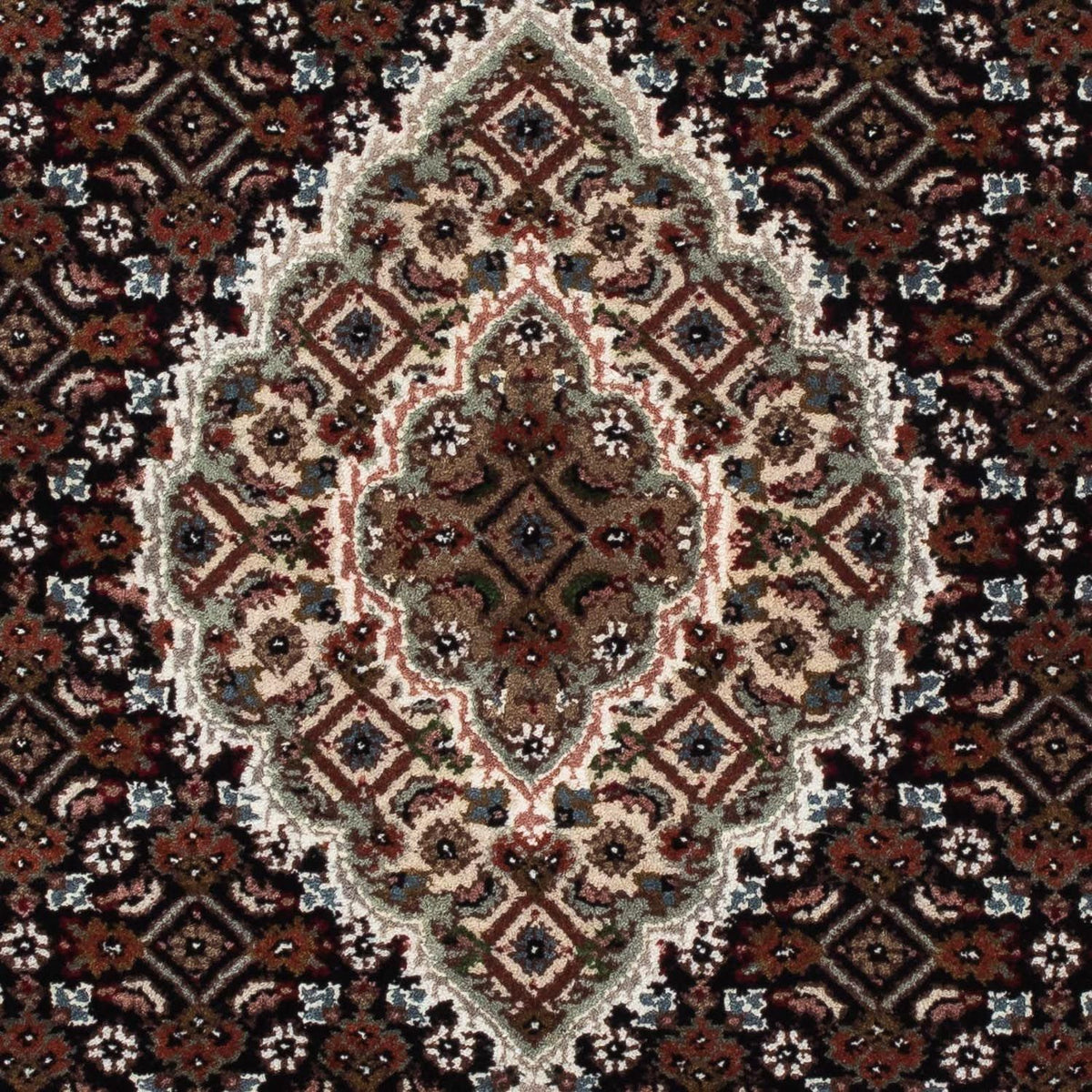 Persisk tæppe - Tabriz - 141 x 73 cm - mørkeblå