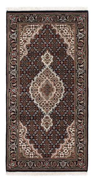 Persisk tæppe - Tabriz - 140 x 72 cm - mørkeblå