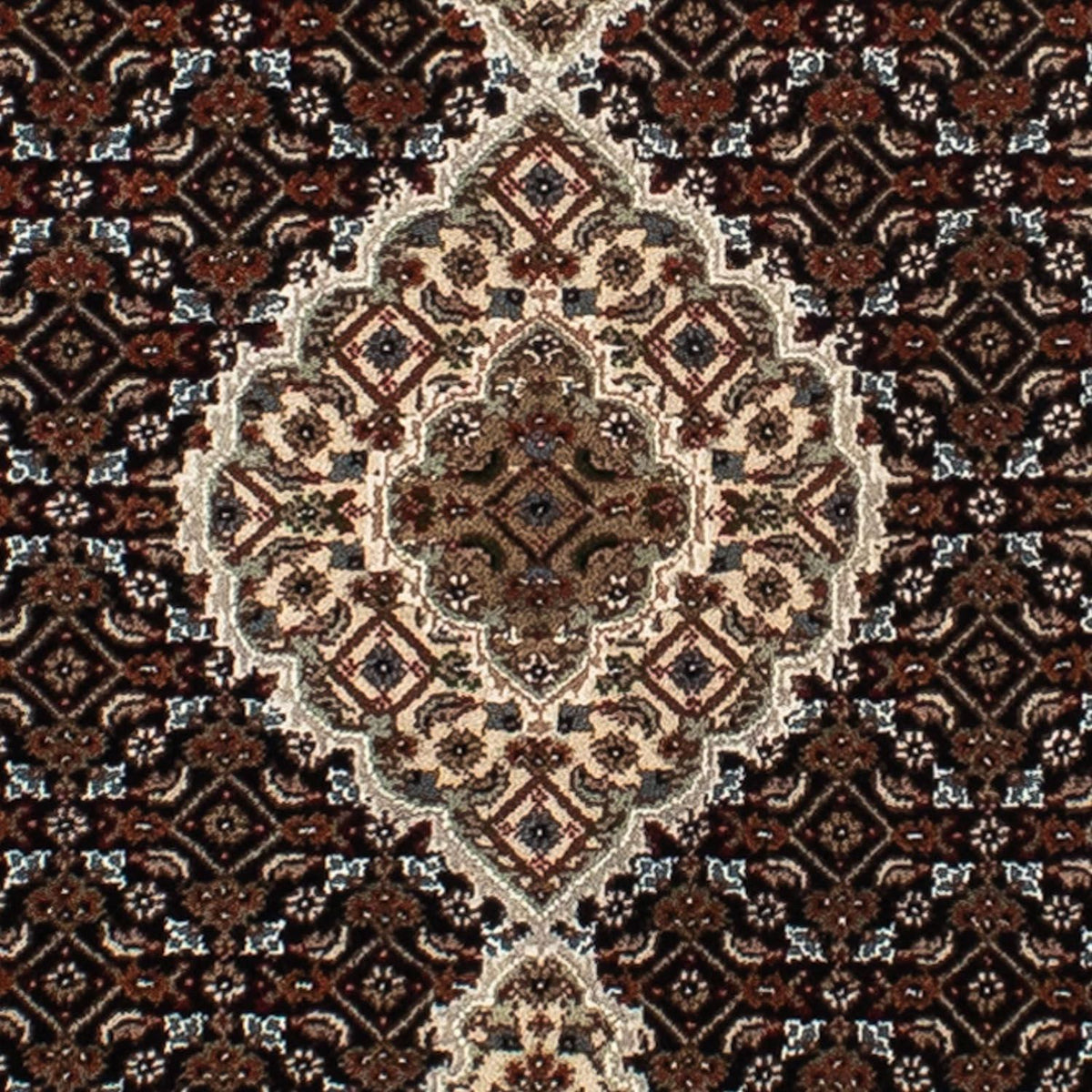 Løber Persisk tæppe - Tabriz - 195 x 79 cm - mørkeblå