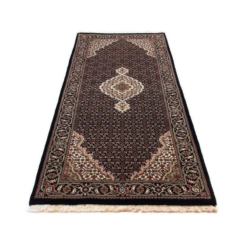Løber Persisk tæppe - Tabriz - 195 x 79 cm - mørkeblå