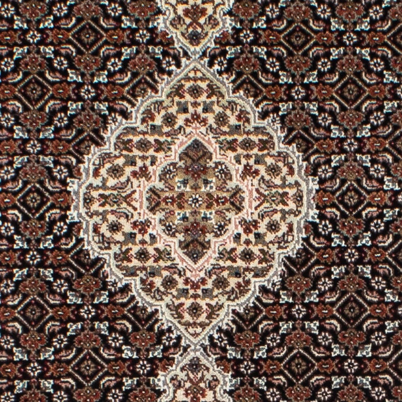 Løber Persisk tæppe - Tabriz - 396 x 82 cm - mørkeblå