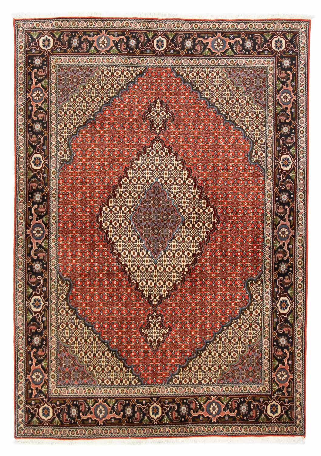 Persisk tæppe - Tabriz - 208 x 146 cm - lysrød