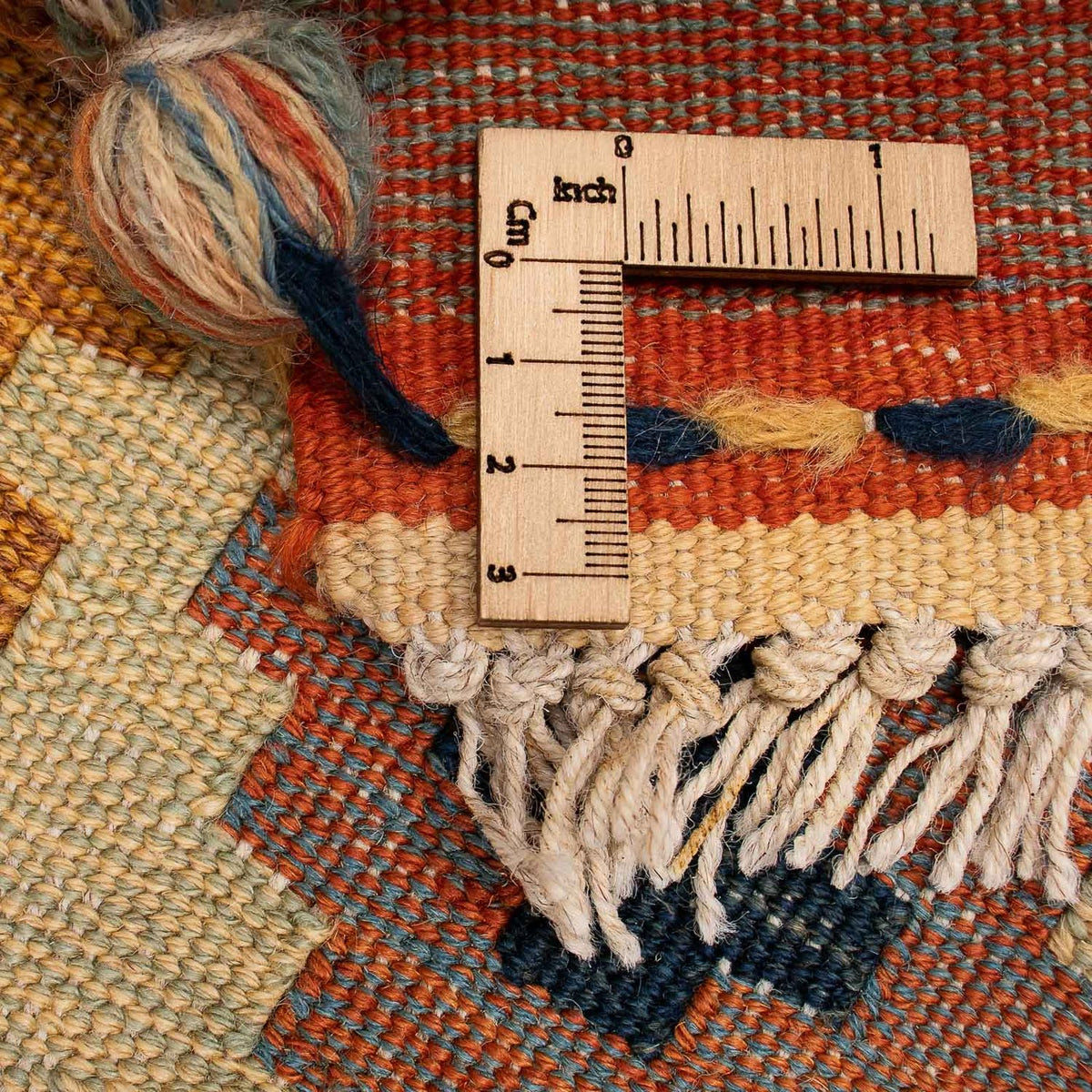 Kelim-tæppe - orientalsk - 205 x 144 cm - flerfarvet